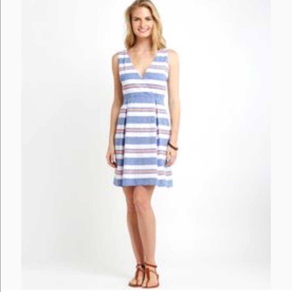 SOLD Vineyard Vines St. Jean Striped Dress - Picture 1 of 4